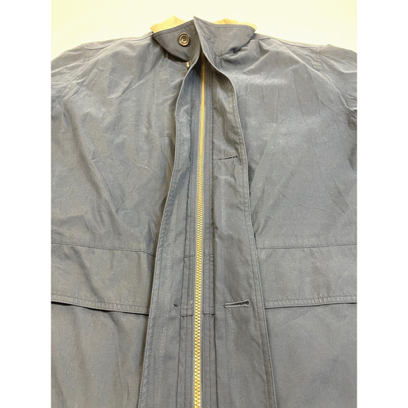 VTG NEWPORT HARBOR Unisex Large Blue Zip Snap Button Lined Windbreaker J… - Picture 5 of 14